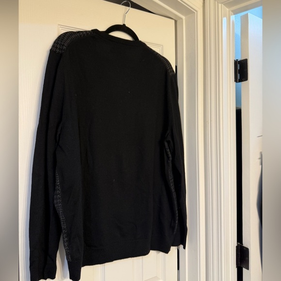 Club Room Men's V Neck Sweater Merino Wool Blend Grey/Black Size Xl - Picture 5 of 5